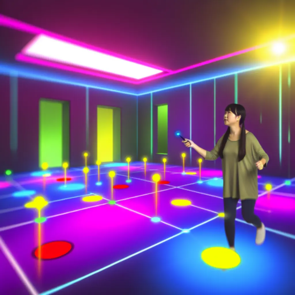 Stílusos AR játékfelület Twister Air Solo módban, élénk színekkel